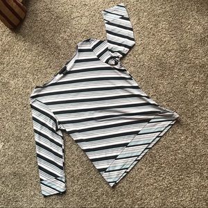 Striped Top, Super Stretchy Fabric, Size Medium
